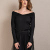 Pooky black cashmere and silk dress