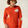 Luna Cashmere Sweater, Orange