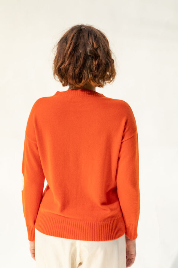 Luna Cashmere Sweater, Orange