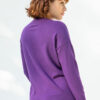 Roya Cashmere V-neck Sweater, Purple