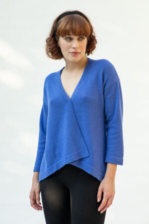 Adamaris Cashmere Cardigan, Bright Blue