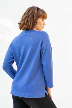 Adamaris Cashmere Cardigan, Bright Blue