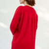 Adona Cashmere Cardigan, Red