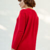 Adona Cashmere Cardigan, Red