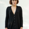 Adona Cashmere Cardigan, Black