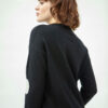 Luna Cashmere Sweater, Black