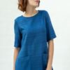 Bria Silk Dress, Bright Blue